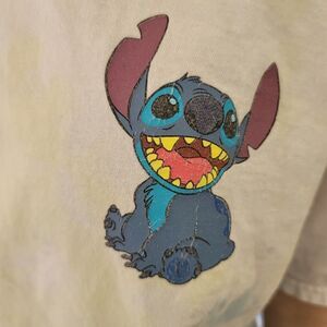 Tie Dye Shirt lilo and stitch large Disney cartoon character casual short sleeve